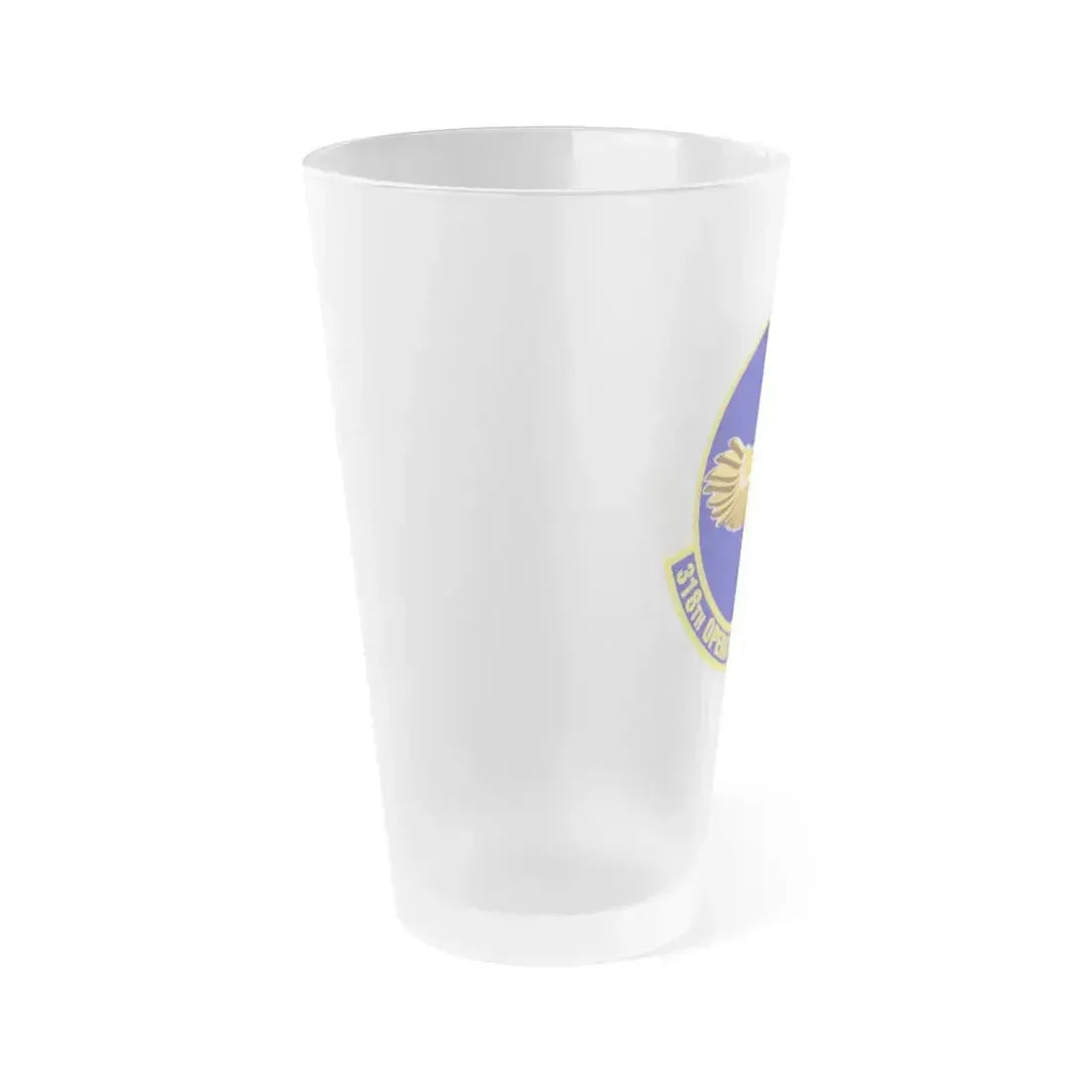 318th Operations Support Squadron (U.S. Air Force) Frosted Pint Glass 16oz - Go Mug Yourself