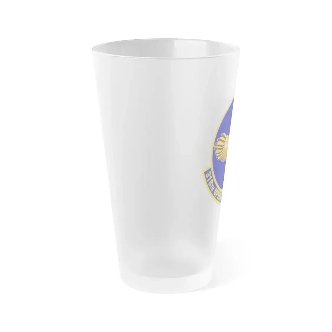 318th Operations Support Squadron (U.S. Air Force) Frosted Pint Glass 16oz - Go Mug Yourself