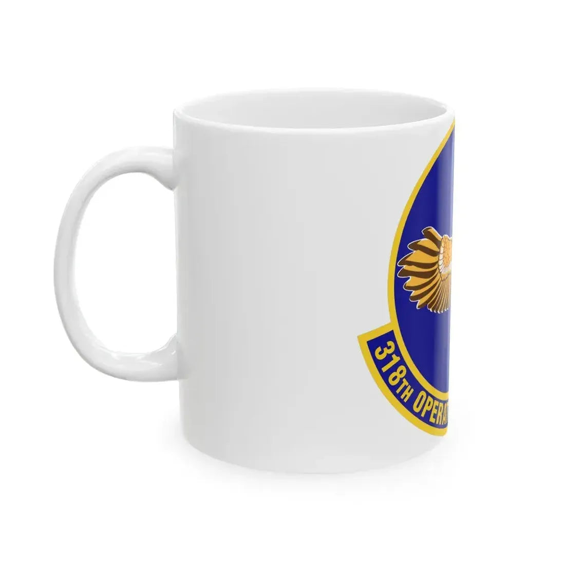 318th Operations Support Squadron (U.S. Air Force) White Coffee Mug - Go Mug Yourself