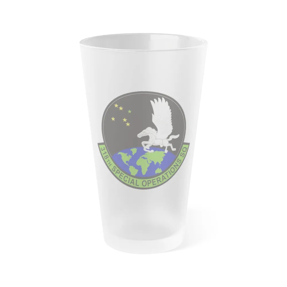 318th Special Operations Squadron (U.S. Air Force) Frosted Pint Glass 16oz-16oz-Frosted-Go Mug Yourself