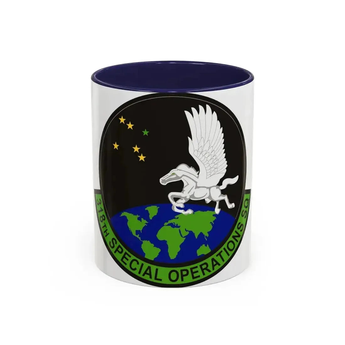 318th Special Operations Squadron (U.S. Air Force) Accent Coffee Mug 11oz Navy - Go Mug Yourself