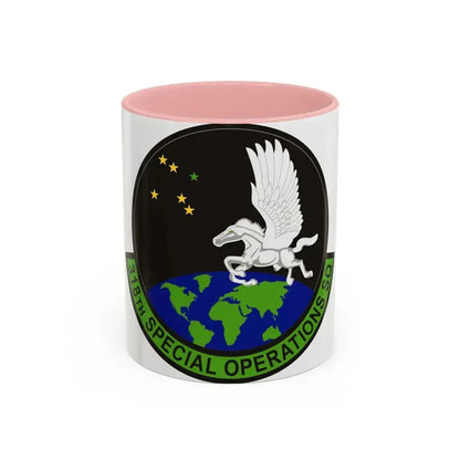 318th Special Operations Squadron (U.S. Air Force) Accent Coffee Mug 11oz Pink - Go Mug Yourself