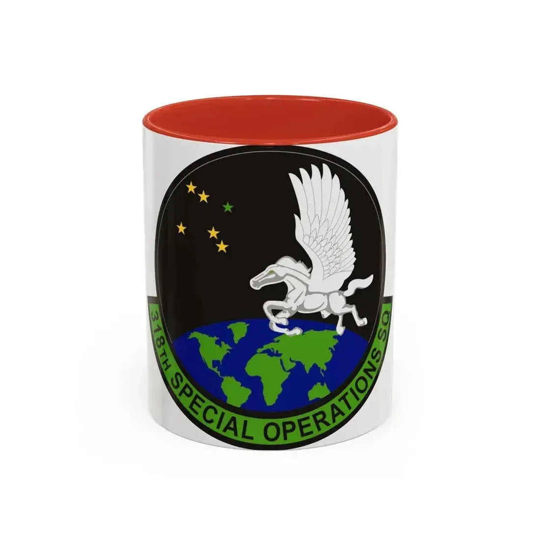318th Special Operations Squadron (U.S. Air Force) Accent Coffee Mug 11oz Red - Go Mug Yourself