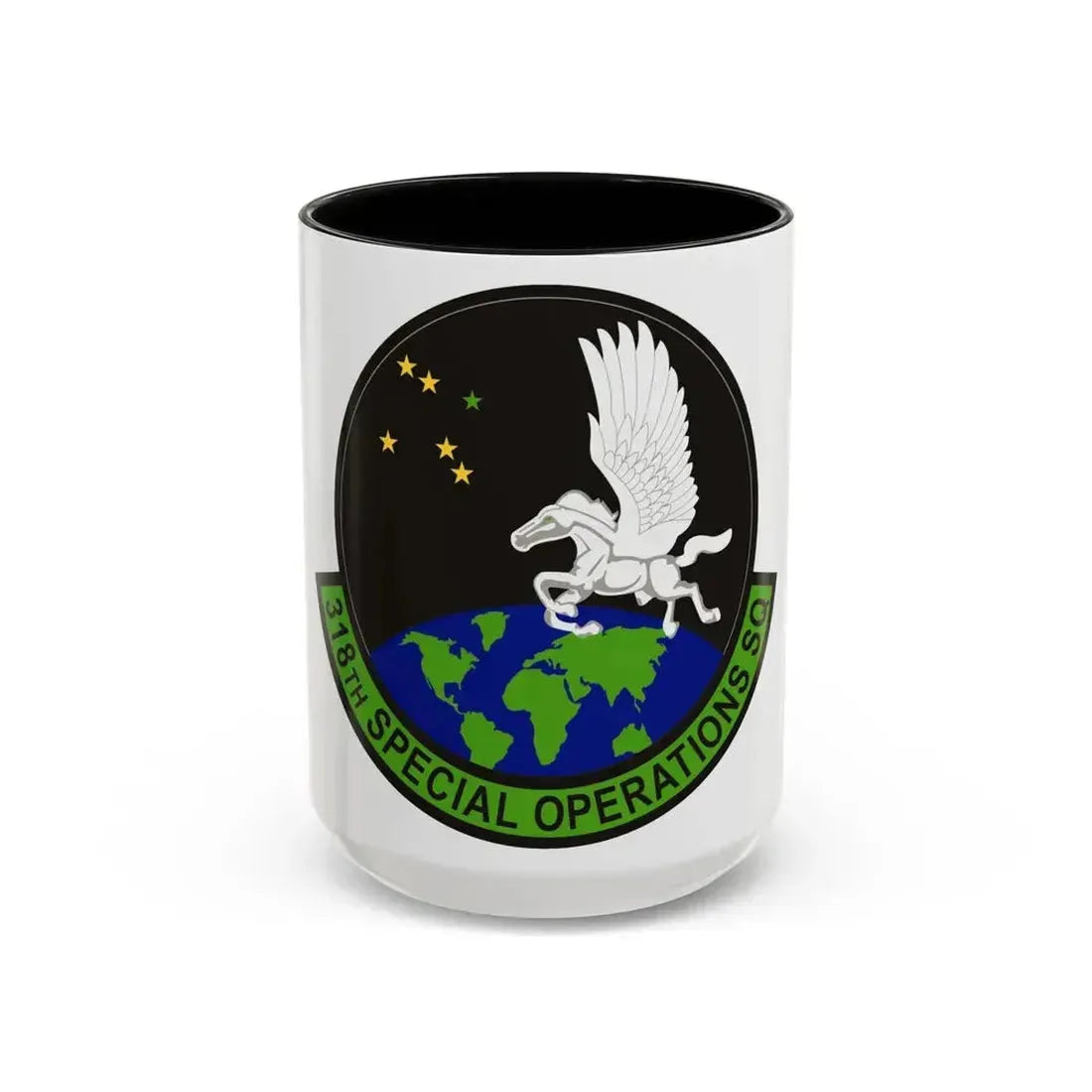 318th Special Operations Squadron (U.S. Air Force) Accent Coffee Mug 15oz Black - Go Mug Yourself