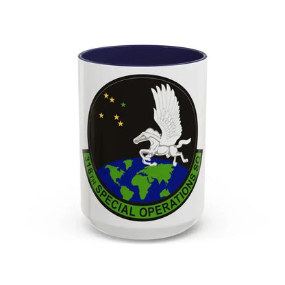 318th Special Operations Squadron (U.S. Air Force) Accent Coffee Mug 15oz Navy - Go Mug Yourself