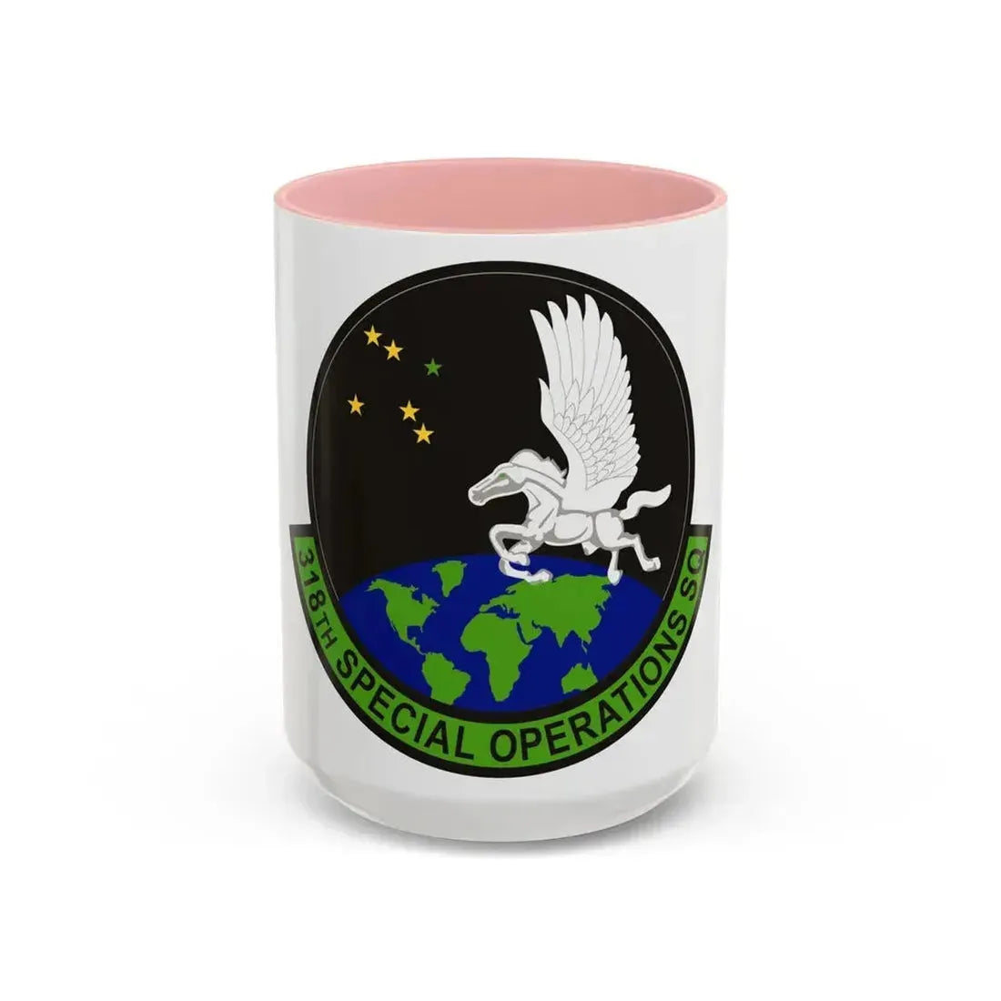 318th Special Operations Squadron (U.S. Air Force) Accent Coffee Mug 15oz Pink - Go Mug Yourself
