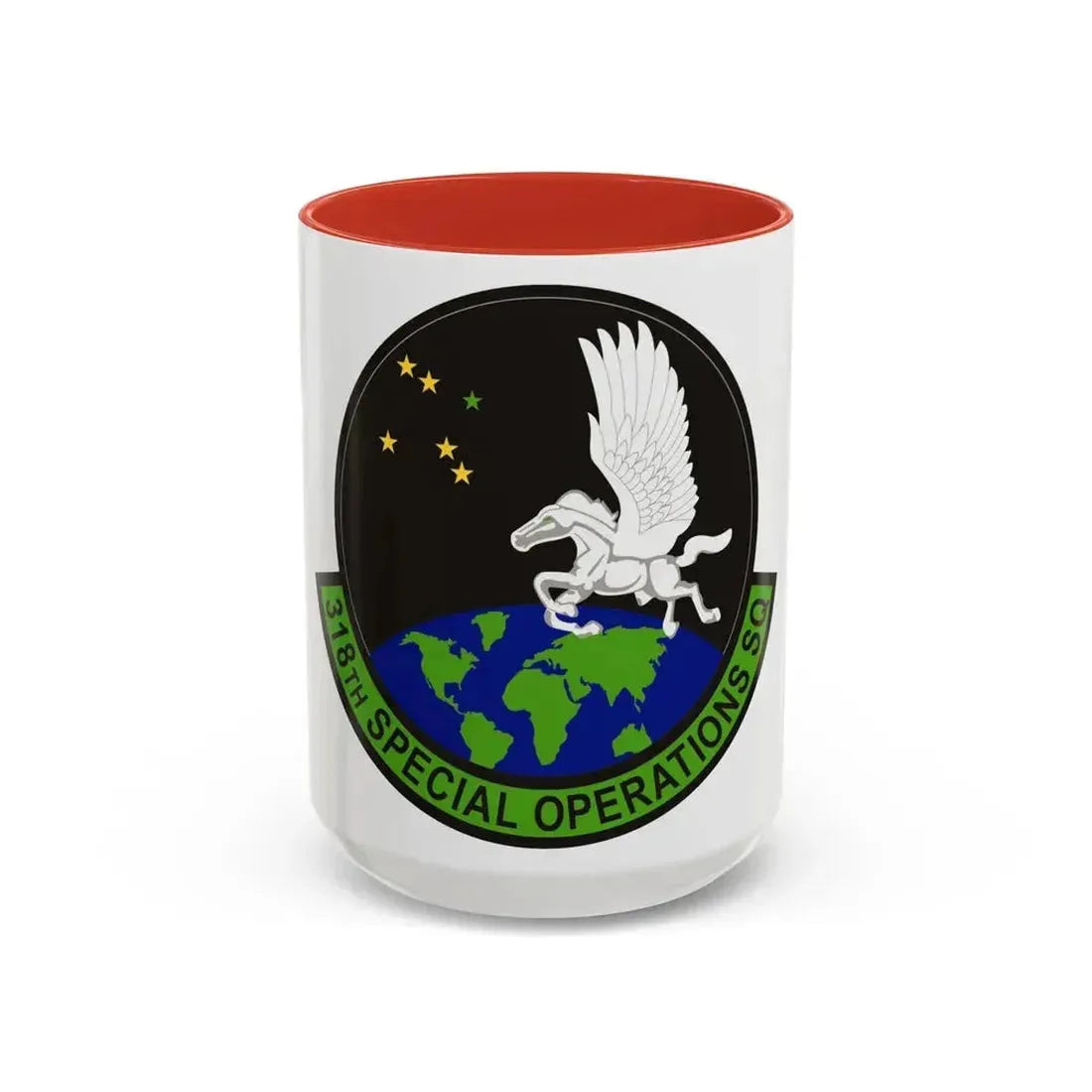 318th Special Operations Squadron (U.S. Air Force) Accent Coffee Mug 15oz Red - Go Mug Yourself