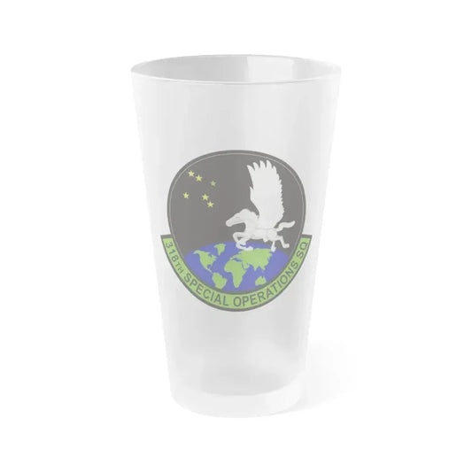 318th Special Operations Squadron (U.S. Air Force) Frosted Pint Glass 16oz 16oz Frosted - Go Mug Yourself
