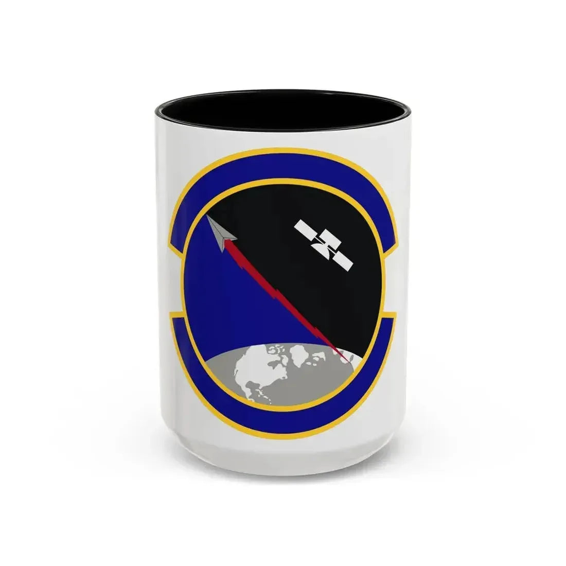 319 Combat Training Squadron USSF (U.S. Air Force) Accent Coffee Mug 15oz Black - Go Mug Yourself
