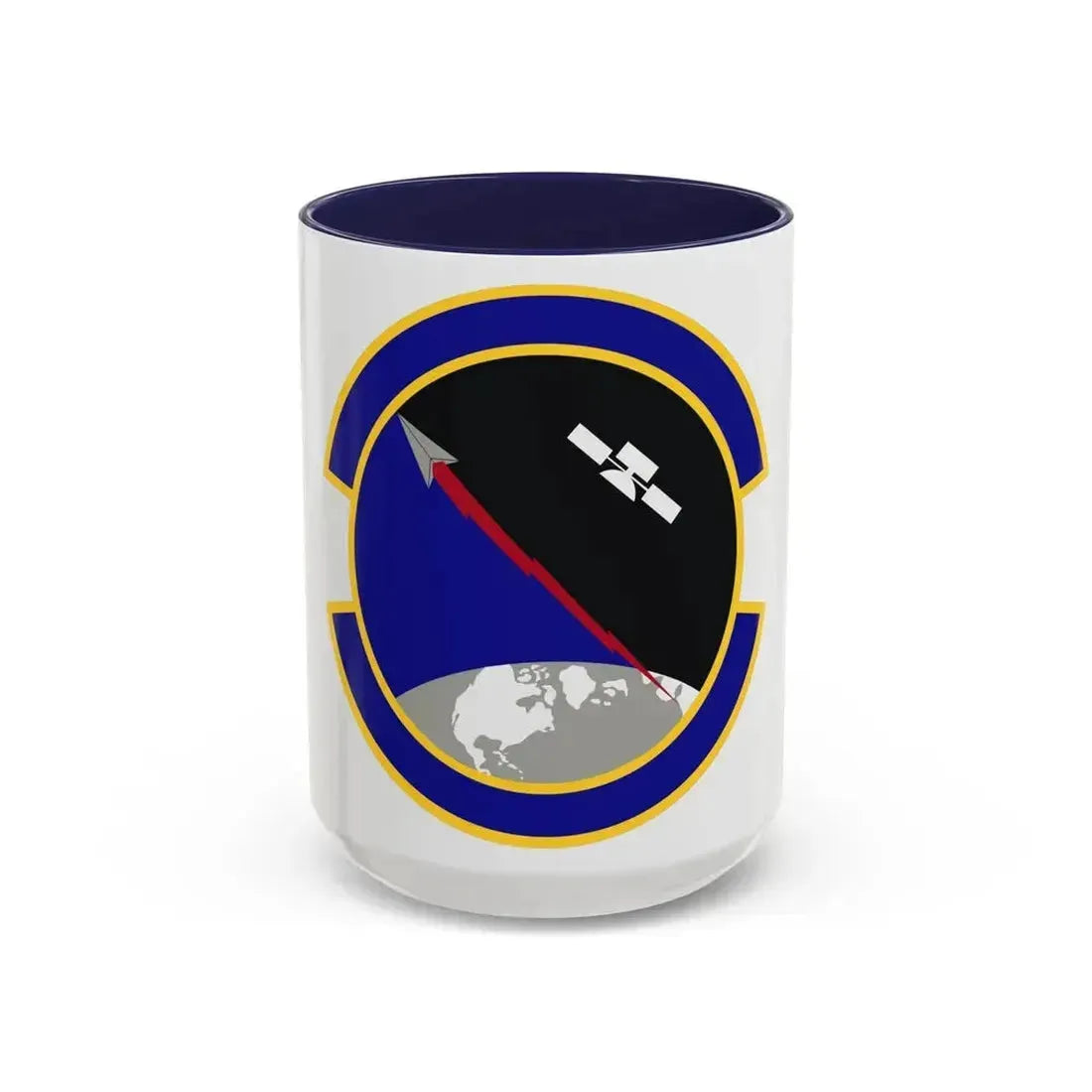 319 Combat Training Squadron USSF (U.S. Air Force) Accent Coffee Mug 15oz Navy - Go Mug Yourself