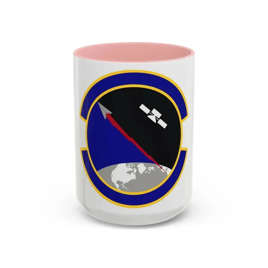 319 Combat Training Squadron USSF (U.S. Air Force) Accent Coffee Mug 15oz Pink - Go Mug Yourself