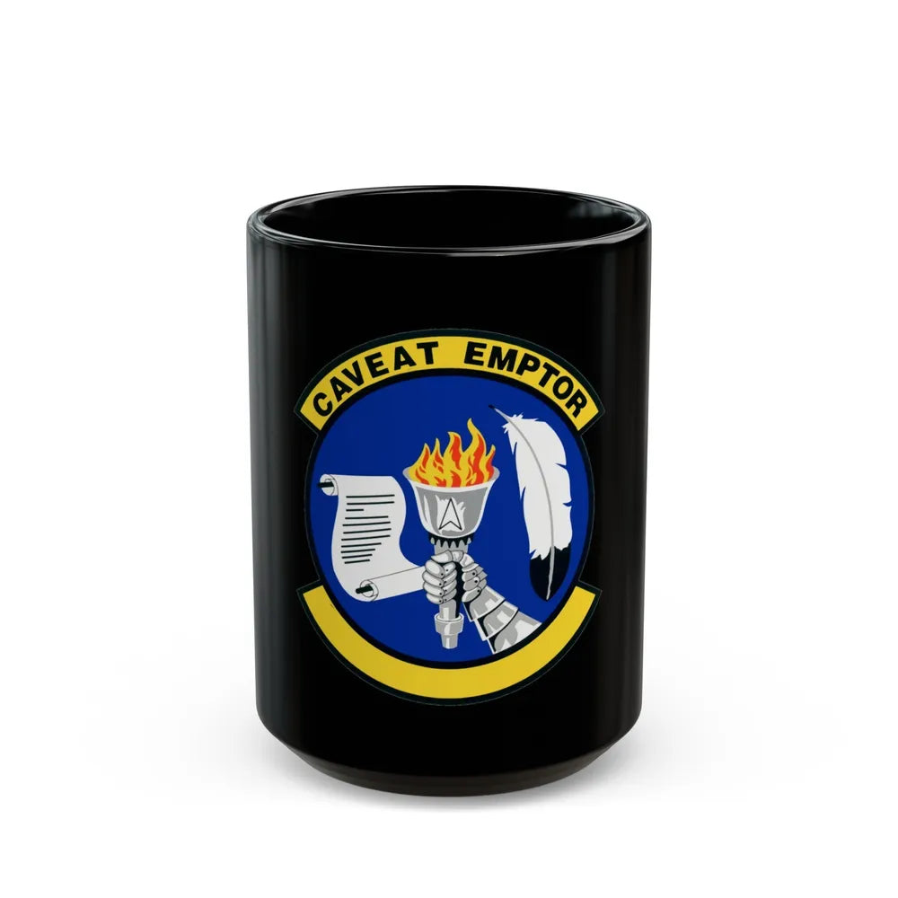 319 Contracting Squadron ACC (U.S. Air Force) Black Coffee Mug-15oz-Go Mug Yourself