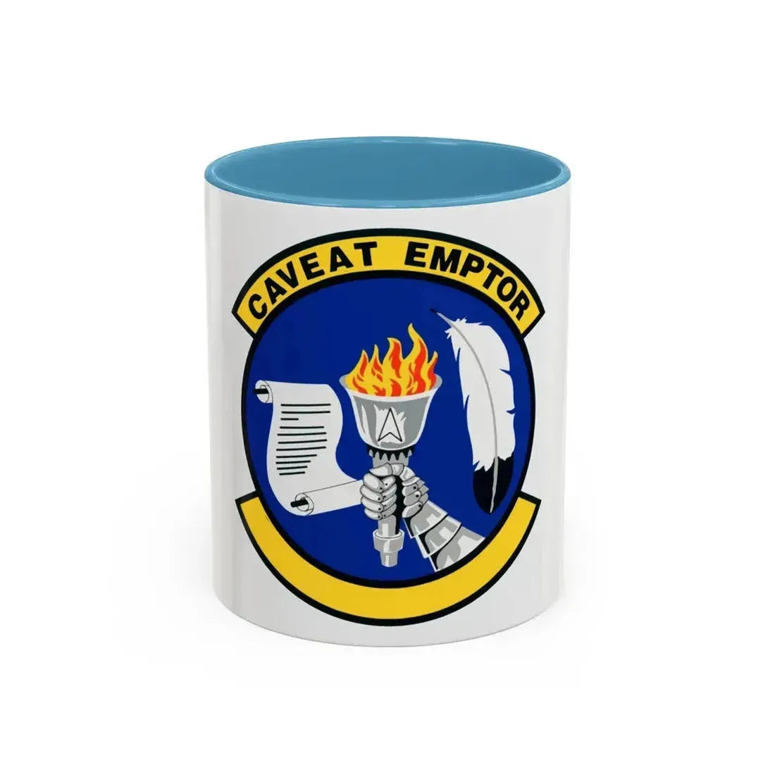 319 Contracting Squadron ACC (U.S. Air Force) Accent Coffee Mug 11oz Light Blue - Go Mug Yourself