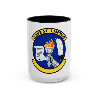 319 Contracting Squadron ACC (U.S. Air Force) Accent Coffee Mug 15oz Black - Go Mug Yourself