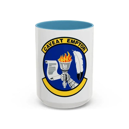 319 Contracting Squadron ACC (U.S. Air Force) Accent Coffee Mug 15oz Light Blue - Go Mug Yourself