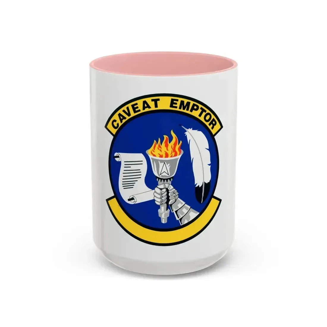 319 Contracting Squadron ACC (U.S. Air Force) Accent Coffee Mug 15oz Pink - Go Mug Yourself