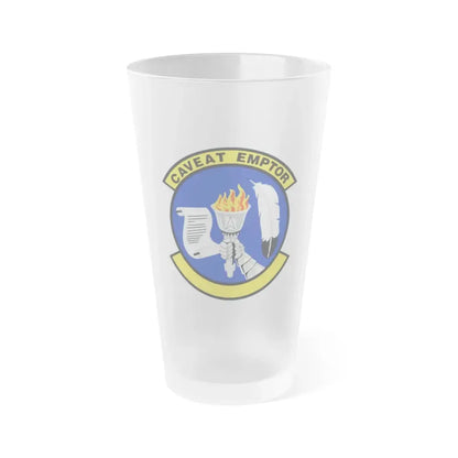 319 Contracting Squadron ACC (U.S. Air Force) Frosted Pint Glass 16oz 16oz Frosted - Go Mug Yourself