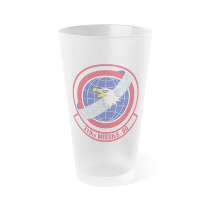 319 Missile Squadron AFGSC (U.S. Air Force) Frosted Pint Glass 16oz-16oz-Frosted-Go Mug Yourself