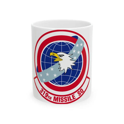 319 Missile Squadron AFGSC (U.S. Air Force) White Coffee Mug-11oz-Go Mug Yourself