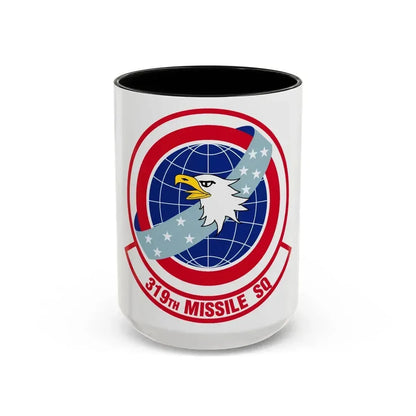 319 Missile Squadron AFGSC (U.S. Air Force) Accent Coffee Mug 15oz Black - Go Mug Yourself