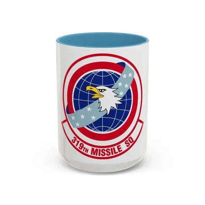319 Missile Squadron AFGSC (U.S. Air Force) Accent Coffee Mug 15oz Light Blue - Go Mug Yourself