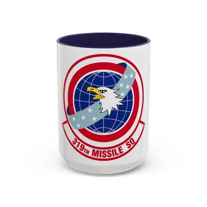 319 Missile Squadron AFGSC (U.S. Air Force) Accent Coffee Mug 15oz Navy - Go Mug Yourself