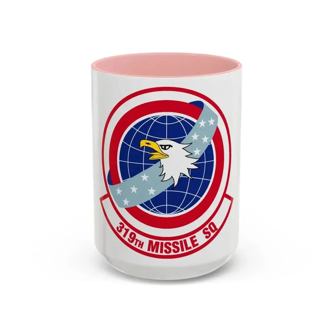 319 Missile Squadron AFGSC (U.S. Air Force) Accent Coffee Mug 15oz Pink - Go Mug Yourself