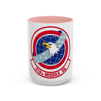 319 Missile Squadron AFGSC (U.S. Air Force) Accent Coffee Mug 15oz Pink - Go Mug Yourself