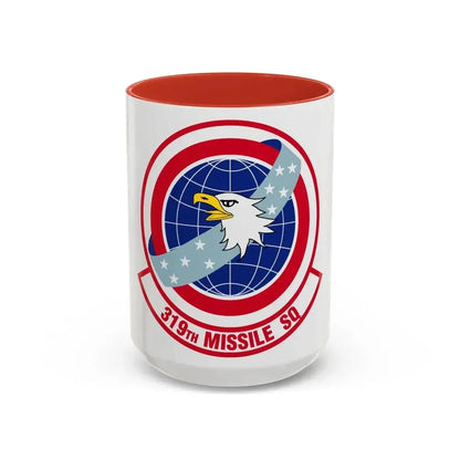 319 Missile Squadron AFGSC (U.S. Air Force) Accent Coffee Mug 15oz Red - Go Mug Yourself