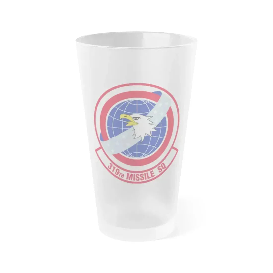 319 Missile Squadron AFGSC (U.S. Air Force) Frosted Pint Glass 16oz 16oz Frosted - Go Mug Yourself