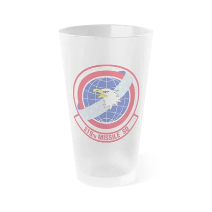 319 Missile Squadron AFGSC (U.S. Air Force) Frosted Pint Glass 16oz 16oz Frosted - Go Mug Yourself