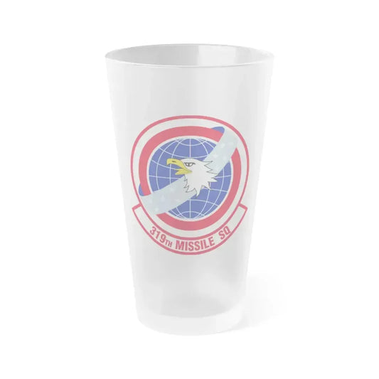 319 Missile Squadron AFGSC (U.S. Air Force) Frosted Pint Glass 16oz 16oz Frosted - Go Mug Yourself