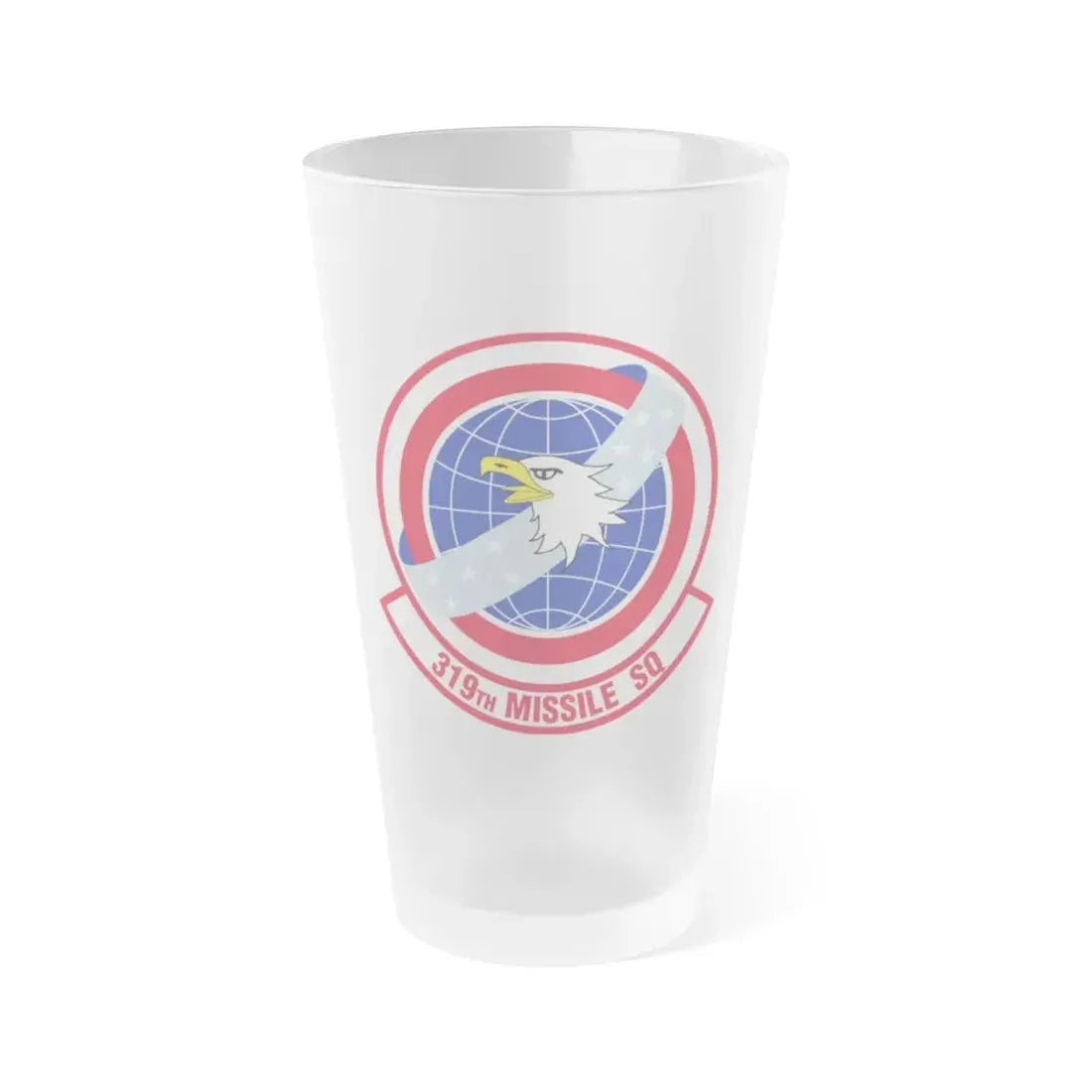 319 Missile Squadron AFGSC (U.S. Air Force) Frosted Pint Glass 16oz 16oz Frosted - Go Mug Yourself