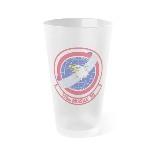 319 Missile Squadron AFGSC (U.S. Air Force) Frosted Pint Glass 16oz 16oz Frosted - Go Mug Yourself