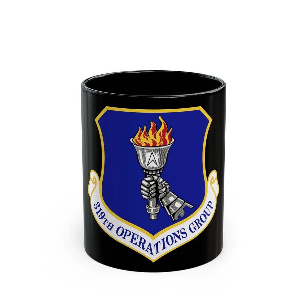 319 Operations Group ACC (U.S. Air Force) Black Coffee Mug-11oz-Go Mug Yourself