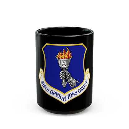 319 Operations Group ACC (U.S. Air Force) Black Coffee Mug-15oz-Go Mug Yourself