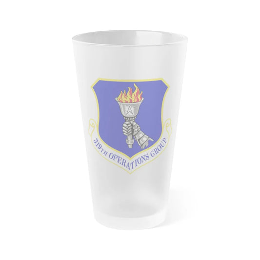 319 Operations Group ACC (U.S. Air Force) Frosted Pint Glass 16oz-16oz-Frosted-Go Mug Yourself