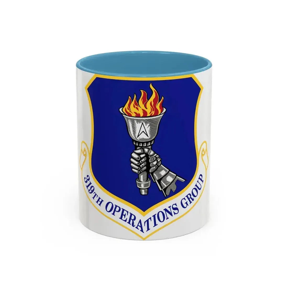 319 Operations Group ACC (U.S. Air Force) Accent Coffee Mug 11oz Light Blue - Go Mug Yourself