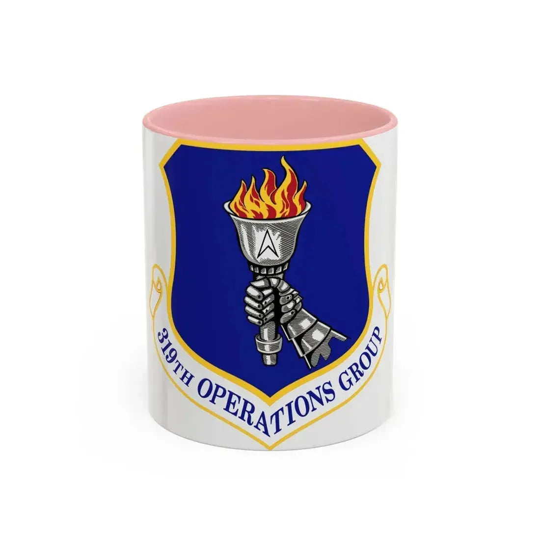 319 Operations Group ACC (U.S. Air Force) Accent Coffee Mug 11oz Pink - Go Mug Yourself