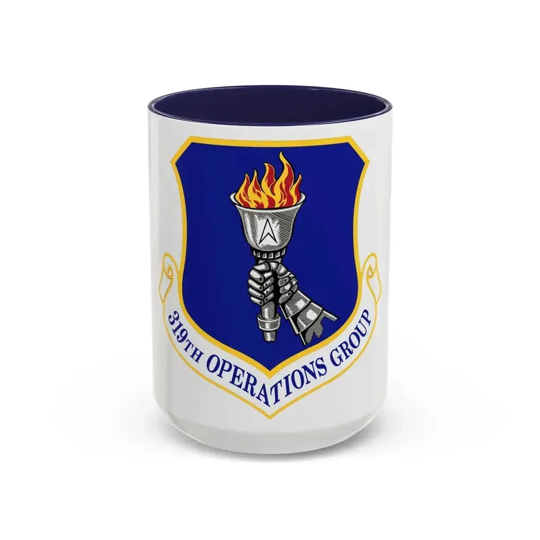 319 Operations Group ACC (U.S. Air Force) Accent Coffee Mug 15oz Navy - Go Mug Yourself