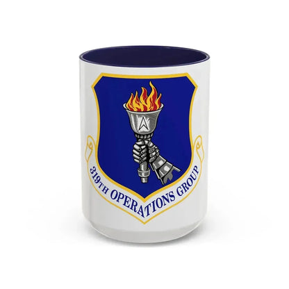 319 Operations Group ACC (U.S. Air Force) Accent Coffee Mug 15oz Navy - Go Mug Yourself