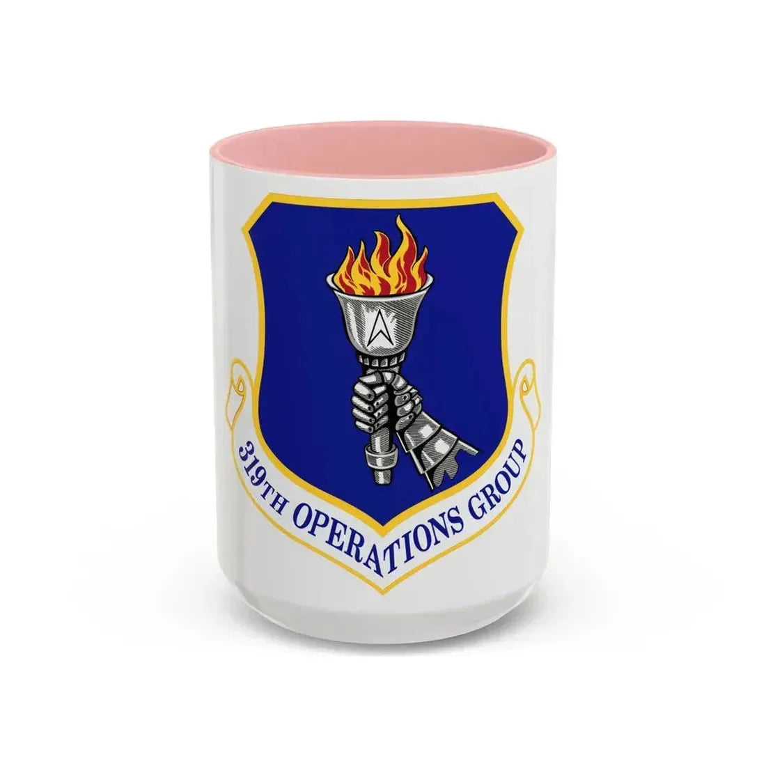 319 Operations Group ACC (U.S. Air Force) Accent Coffee Mug 15oz Pink - Go Mug Yourself