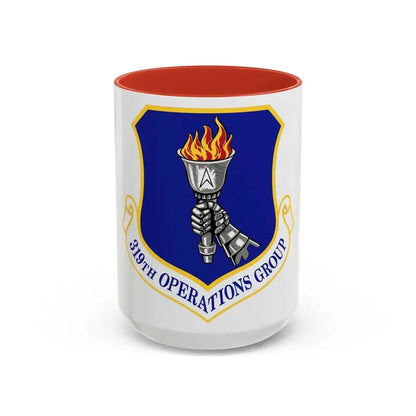 319 Operations Group ACC (U.S. Air Force) Accent Coffee Mug 15oz Red - Go Mug Yourself