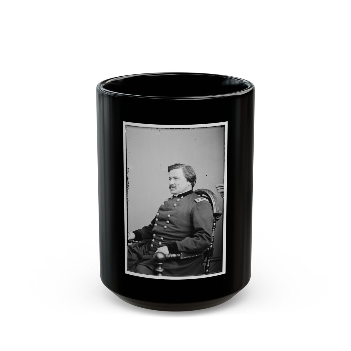 Portrait Of Maj. Gen. Alexander Mcd. Mccook, Officer Of The Federal Army (U.S. Civil War) Black Coffee Mug