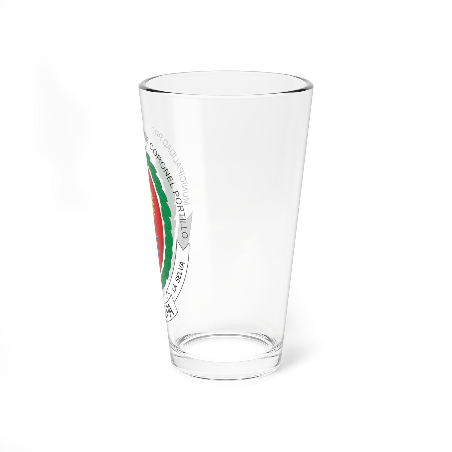 Escudo de Pucallpa (Peru) (Coat of Arms) Pint Glass 16oz