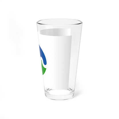 Flag of Towada Aomori (Japan) Pint Glass 16oz