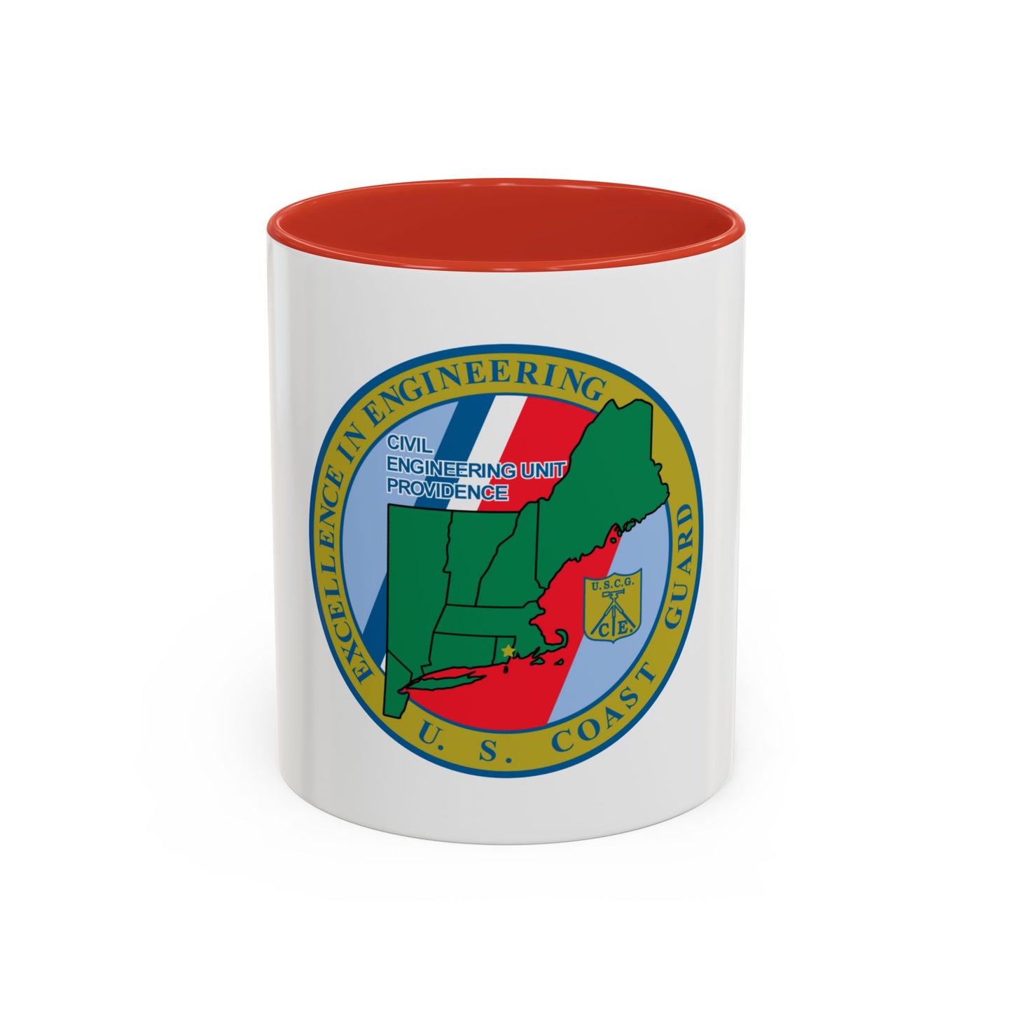USCG Civil Engineering Unit Providence (U.S. Coast Guard) Accent Coffee Mug