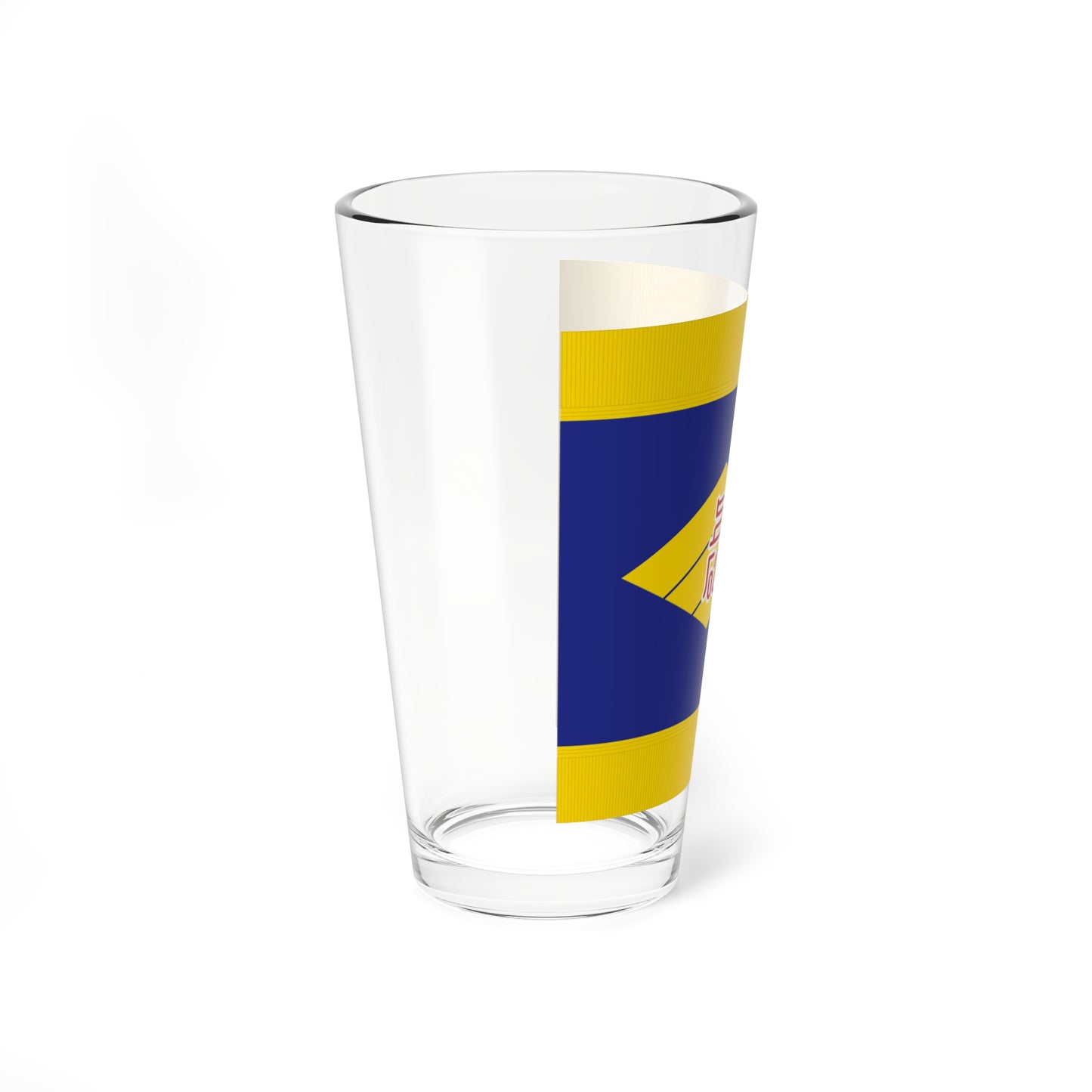 Flag of Kamisunagawa Hokkaido fringed (Japan) Pint Glass 16oz