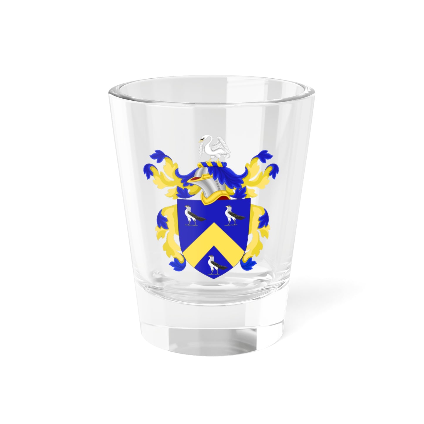 Coat of Arms of James Bowdoin (United States) (Coat of Arms) Shot Glass 1.5oz