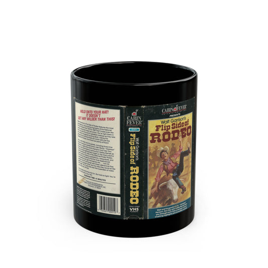WALT GARRISONS FLIP SIDE RODEO (VHS COVER) - Black Coffee Mug